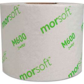 Morcon Tissue Morsoft Controlled Bath Tissue Septic Safe 3.9"" x 4"" 600 Sheets/Roll 48 Rolls/Case