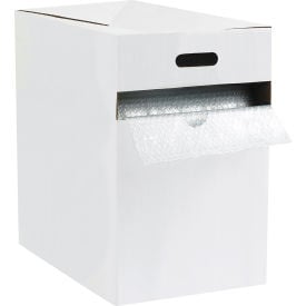 Global Industrial Perforated Cohesive Air Bubble Dispenser Pack 12""W x 175'L x 3/16"" Bubble Clear