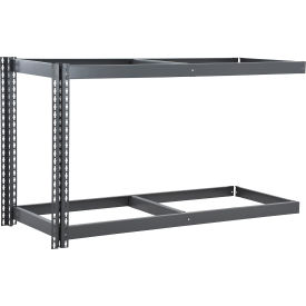 Global Industrial 2 Shelf Extra Heavy Duty Boltless Shelving Add On 60""W x 18""D x 36""H No Deck