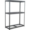 Global Industrial 3 Shelf Extra Heavy Duty Boltless Shelving Starter 60""W x 24""D x 48""HWire Deck