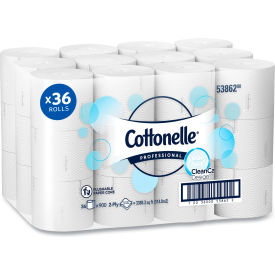 Cottonelle Clean Care Bathroom Tissue Septic Safe 2-Ply White 900 Sheets/Roll 36 Rolls/Case