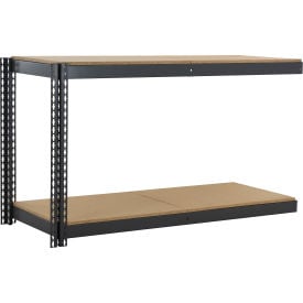 Global Industrial 2 Shelf Extra Heavy Duty Boltless Shelving Add On 72""W x 24""D x 36""H Wood Deck