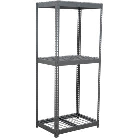 Global Industrial 3 Shelf Extra Heavy Duty Boltless Shelving Starter 36""W x 24""D x 48""HWire Deck