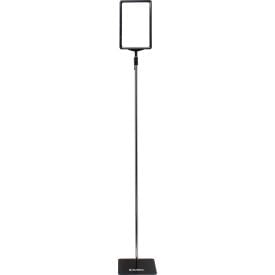 Global Industrial™ Adjustable Poster Stand Sign Holder 11''W x 7''H Insert Black/Chrome