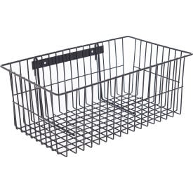 Nexel® Black Epoxy Wire Utility Basket 18-3/4""W x 11-1/4""D x 7-1/2""H