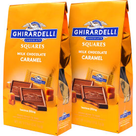 Ghirardelli Chocolate Squares Milk & Caramel 9.04 oz 2 Pack