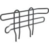 Nexel® Black Epoxy Wire Ledge 12""W x 4""H
