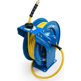 OilShield® Heavy Duty Single Arm Spring Return Air Hose Reel 300 PSI 1/2"" ID x 50'L