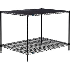 Nexel® 2 Shelf Black Epoxy Wire Shelving Unit Starter 60""W x 36""D x 34""H