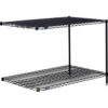 Nexel® 2 Shelf Black Epoxy Wire Shelving Unit Add On 48""W x 30""D x 34""H
