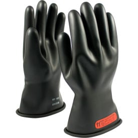 PIP Electrical Rated Gloves Black 11"" Unlined Smooth Finish Beaded Class 0 12