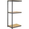 Global Industrial 3 Shelf Extra Heavy Duty Boltless Shelving Add On 42""W x 30""D x 96""H Wood Deck