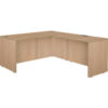 Regency Legacy Executive L-Shaped Desk Shell 66""W x 77""D x 29""H Noble Oak