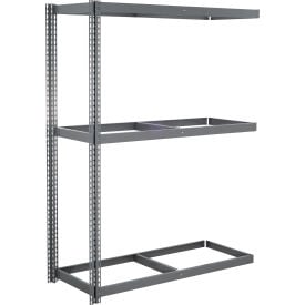 Global Industrial 3 Shelf Extra Heavy Duty Boltless Shelving Add On 60""W x 18""D x 84""H No Deck