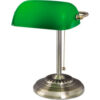 Alera® Traditional Banker's CFL Lamp 13W Green Glass Shade/Antique Brass
