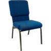 Flash Furniture® Advantage Stacking Church Chair Black Frame/Navy Seat