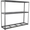Global Industrial 3 Shelf Extra Heavy Duty Boltless Shelving Starter 96""W x 18""D x 72""HWire Deck