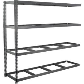 Global Industrial 4 Shelf Extra Heavy Duty Boltless Shelving Add On 96""W x 18""D x 84""H No Deck