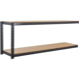 Global Industrial 2 Shelf Extra Heavy Duty Boltless Shelving Add On 96""W x 30""D x 36""H Wood Deck