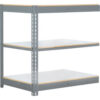 Global Industrial 3 Shelf Standard Duty Boltless Shelving Add On 48""Wx24""Dx36""H Laminate Deck