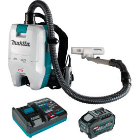 Makita® Brushless HEPA Backpack Vacuum Kit with 40V max XGT Li-Ion Battery 0.5 Gallon Capacity
