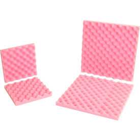 Global Industrial™ Anti Static Convoluted Foam Sets 24""W x 24""L x 2"" Thick Pink 6/Pack
