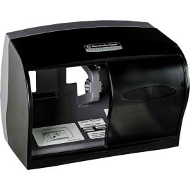 Coreless Double Roll Tissue Dispenser For 5"" Rolls 11-1/10"" x 6"" x 7-5/8"" Smoke - KIM09604