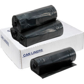 Global Industrial™ Heavy Duty Trash Bags 40-45 Gal 1.2 Mil 41 x 54"" Black 100 Bags/Case