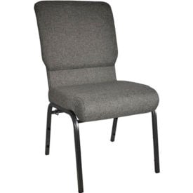 Flash Furniture® Advantage Stacking Church Chair Black Frame/Charcoal Seat
