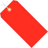 Global Industrial Shipping Tag Pre-Strung #1 2-3/4""L x 1-3/8""W Fluorescent Red 1000/Pack