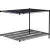 Nexel® 2 Shelf Black Epoxy Wire Shelving Unit Add On 72""W x 36""D x 34""H