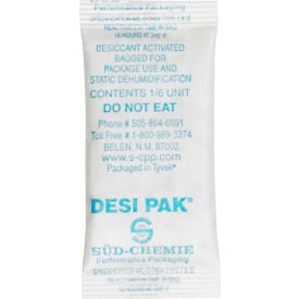 Tyvek® Clay Desiccant Bags 1""W x 2-1/2""L x 1/4""D White 1200 Packs