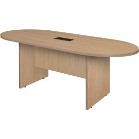 Regency Legacy Racetrack Conference Table with Charging Port 71""L x 35""W x 29""H Noble Oak
