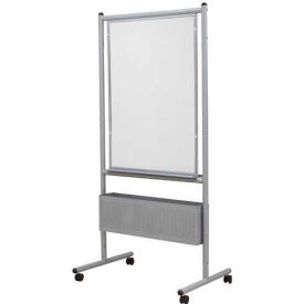 Balt® Nest Easel - Silver Frame with Porcelain Steel Markerboard