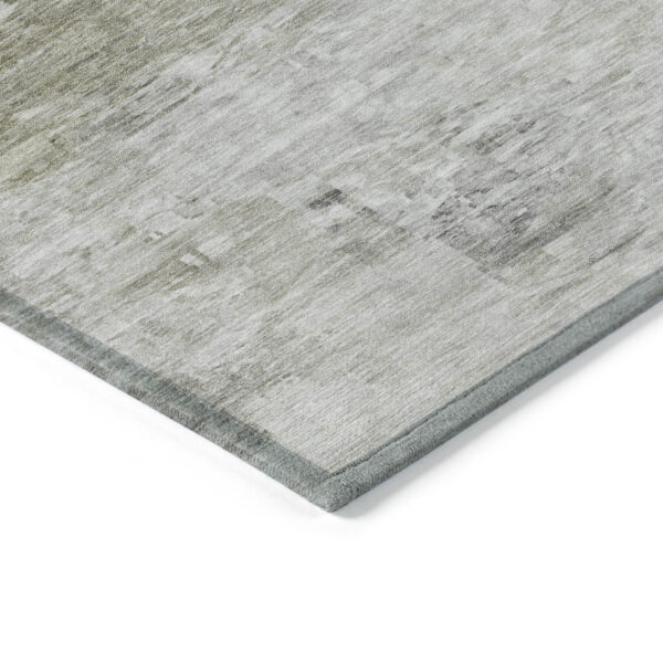 10' X 14' Taupe Beige And Brown Abstract Washable Indoor Outdoor Area Rug