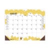 Academic Year Recycled Honeycomb Desk Pad Calendar, 22 x 17, White/Multicolor Sheets, 12-Month (Aug to July): 2024 to 2025