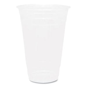 PET Plastic Cups, 20 oz, Clear, 1,000/Carton