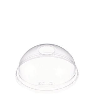 Ultra Clear Dome Cold Cup Lids, Fits 16 oz to 24 oz Cold Cups, Plastic, Clear, 1,000/Carton