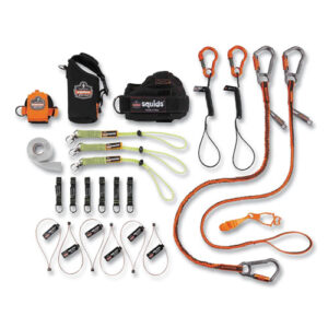 Squids 3185 Glazier Tool Tethering Kit, Assorted Max Working Capacities, Lengths and Colors
