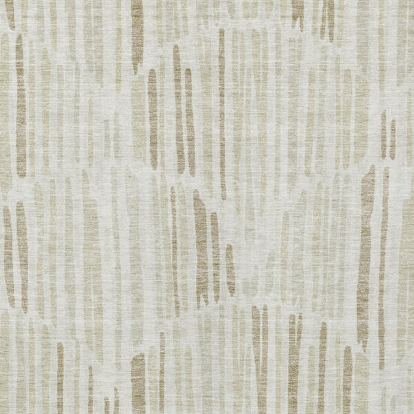 10' X 14' Ivory Beige And Taupe Abstract Washable Indoor Outdoor Area Rug