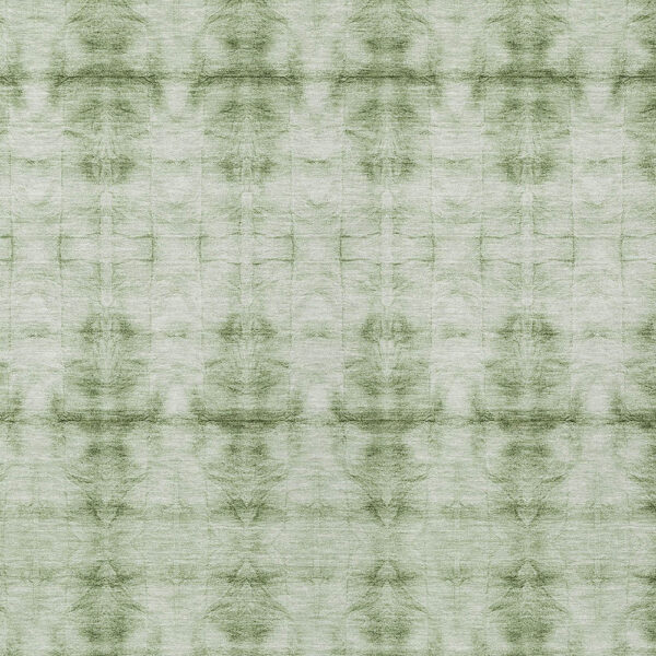 8' X 10' Sage And Green Geometric Washable Indoor Outdoor Area Rug