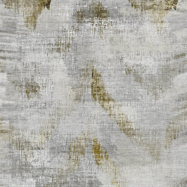 9' X 12' Taupe Gray And Brown Abstract Washable Indoor Outdoor Area Rug