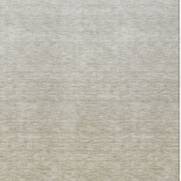 3' X 5' Beige Tan And Taupe Ombre Washable Indoor Outdoor Area Rug