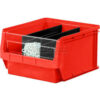 Quantum Plastic Magnum Stacking Bin 12""W x 20""L x 12""H Red
