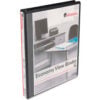 Universal® Round Ring Economy Vinyl View Binder 1/2"" Capacity Black