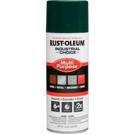 Rust-Oleum Industrial 1600 System General Purpose Enamel Aerosol Hunter Green 12 oz. - 1638830