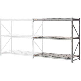 Global Industrial™ 3 Level Extra HD Bulk Storage Rack Steel Deck Add On 60""W x 24""D x 72""H