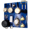 Wall Control Kitchen Pegboard Pack Storage & Organization Kit Blue/Red 32"" X 32"" X 6""