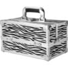 Barska BF11986 Chri Bliss Cosmetic Case CC-100 Aluminum Zebra 12""L x 8""W x 8""H