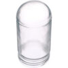 Allpoints 28-1397 Plastic Coated Glass Globe; 3 1/4"" x 6 3/4""